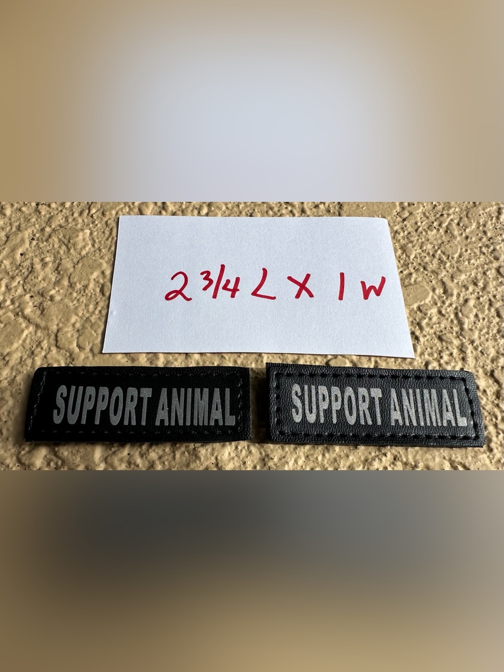 Support Animal Hook and Loop Patch for Service or Support Dog 2 Patches NEW